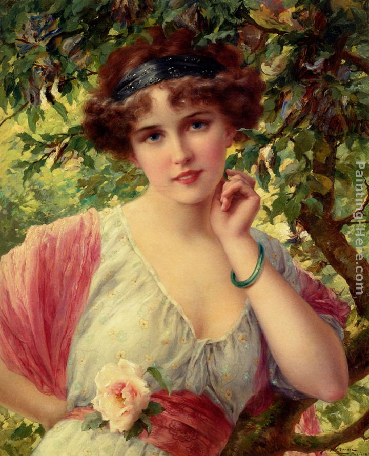 A Summer Rose painting - Emile Vernon A Summer Rose art painting